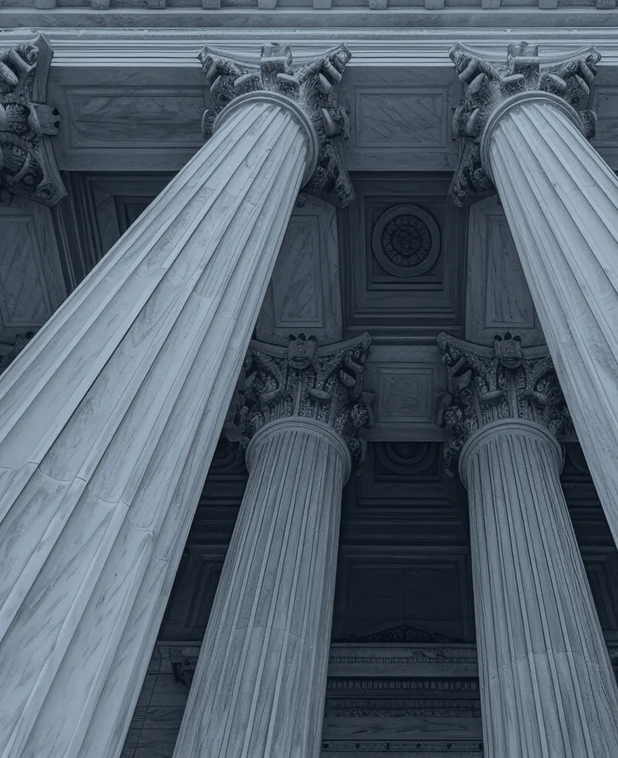 Courthouse colonnade